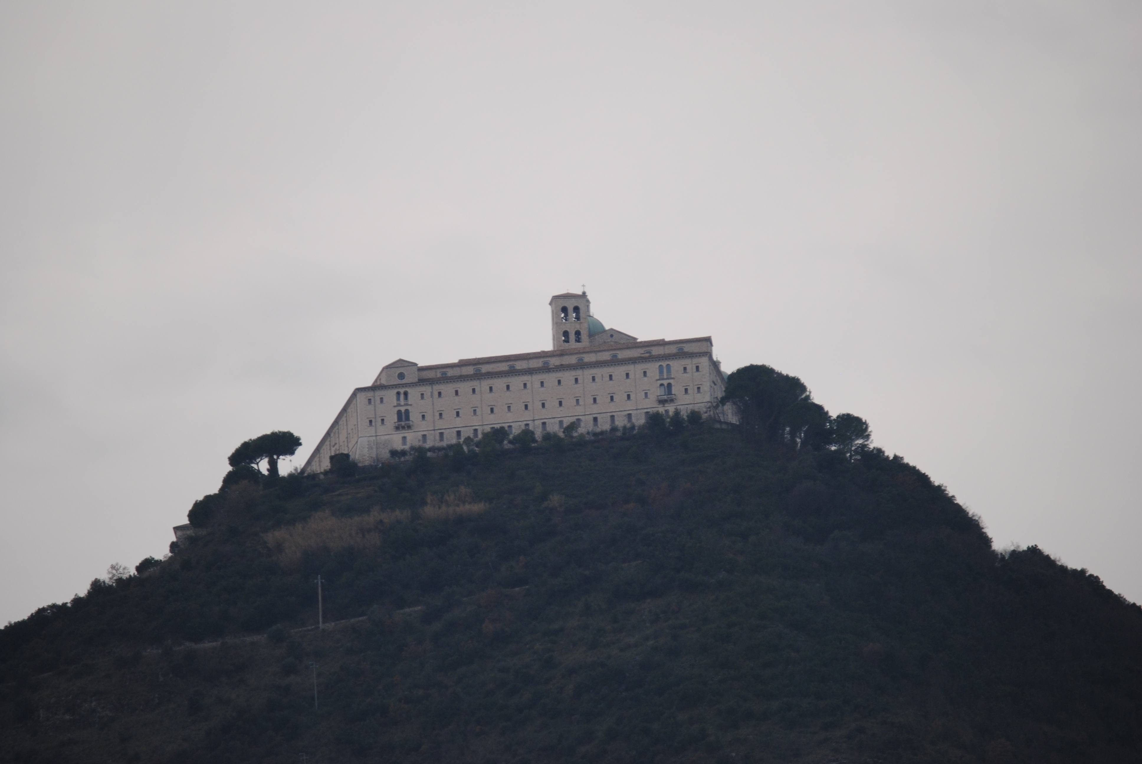 MonteCassino. The Americans blew this up at some point but they've rebuilt it.